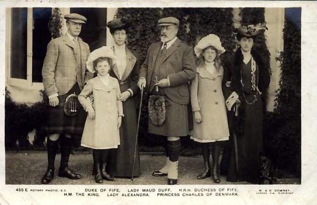 König Edward VII. und Königin Alexandra von England mit Familienmitglieder
