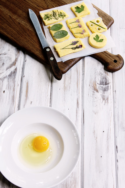 Homemade butter and farm fresh eggs