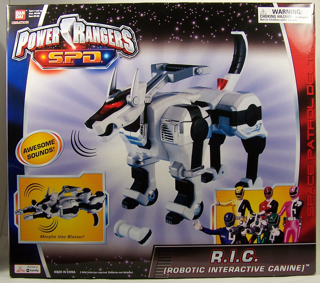 Robotic Interactive Canine Weapon 2005 White Version Power Rangers SPD R.I.C