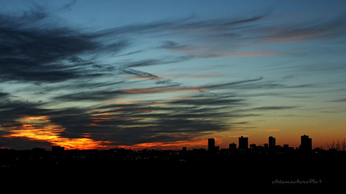 Sunset Fort Worth by Zane Adams.TX, fortworth sunset sky winter 2017 city