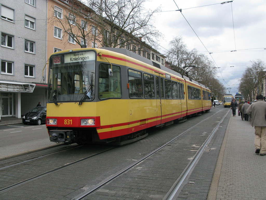 AVG 831 [Karlsruhe tram-train] | 31/03/08. Karlsruhe. | Howard Pulling ...
