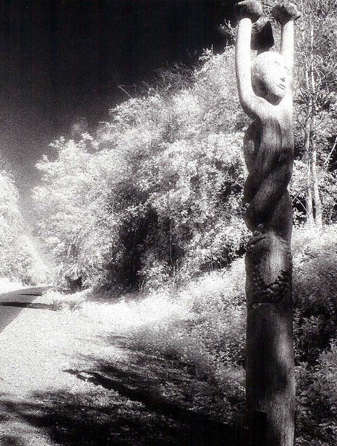 Cyclepath Sculpture in 1997  (Infra red)