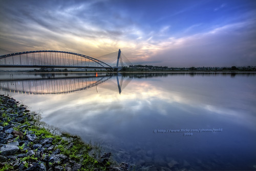 About Clouds, Water and a Bridge by vedd