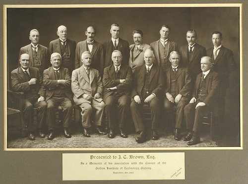 Council Group photo presented to J Brown 1927