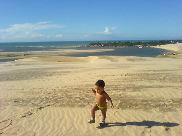 Pablo, subindo a duna - Mundaú