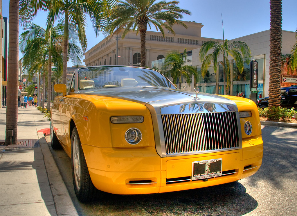 Bijan's Yellow Rolls Royce by ~SteveBaron~