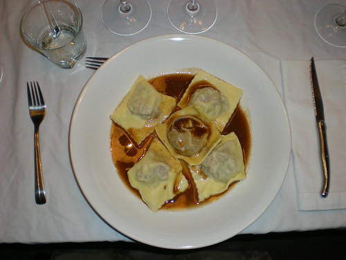 Braised oxtail ravioli with fresh black truffles | by futronic