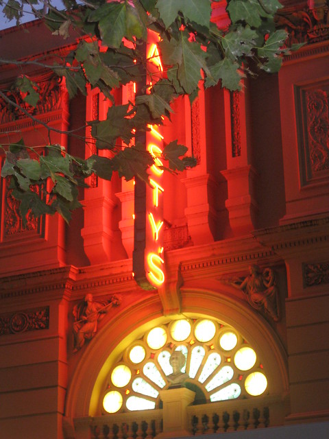 Her Majesty's Theatre Facade by Night - Exhibition Street, Melbourne