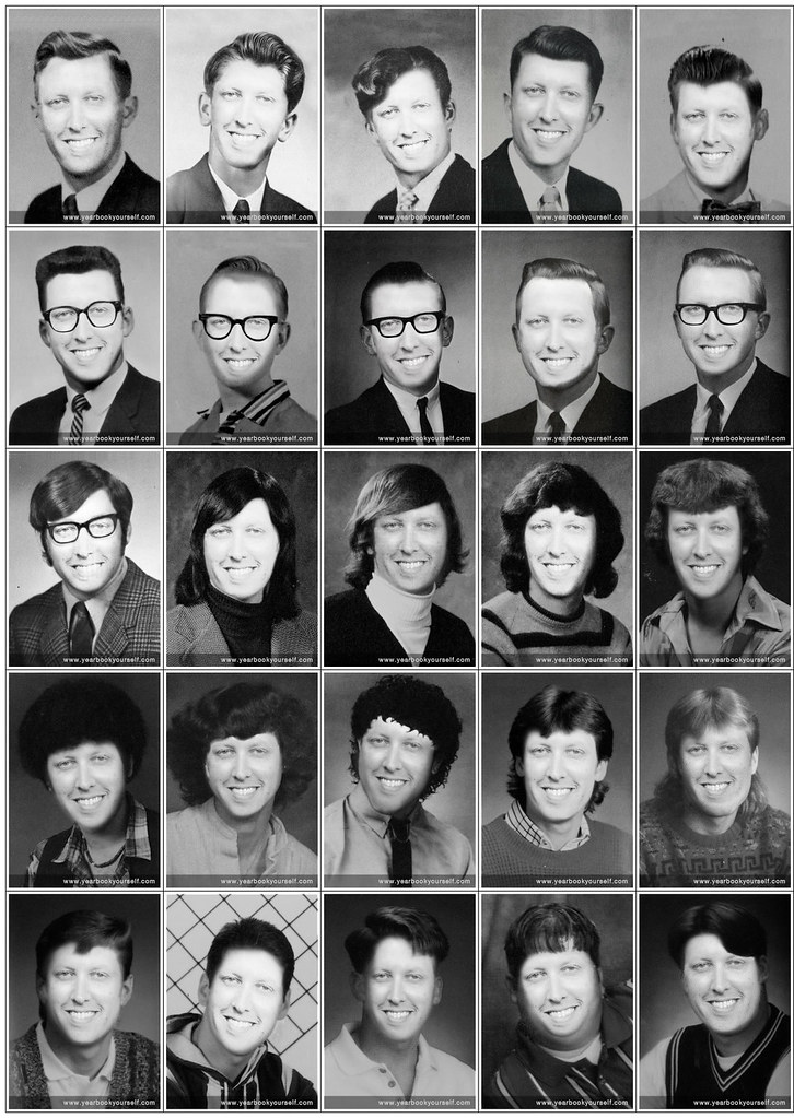 Jerry Roth Yearbook yearbookphotos | Made at: yearbookyourself.com. Top row is t… | Flickr