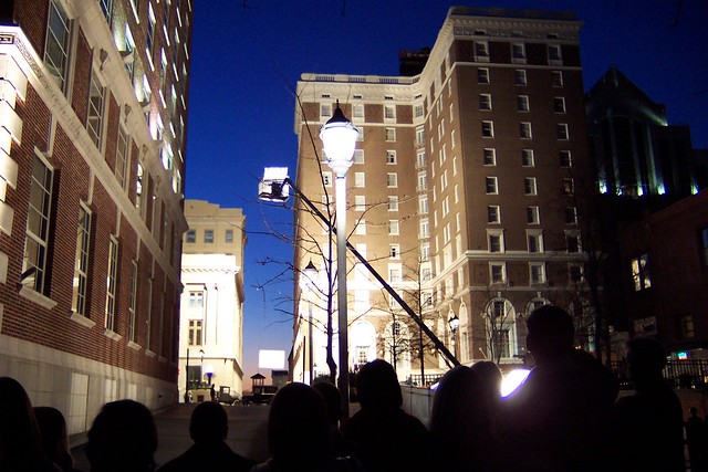 'Leatherheads' night filming in downtown Greenville, South Carolina, USA - 2