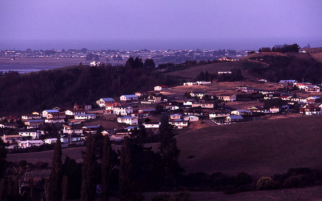 1982 ~ Night falls on Tauranga, NZ