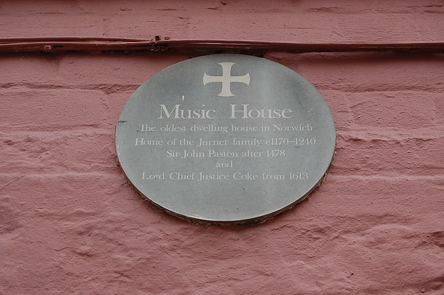 Music House Plaque, King Street, Norwich