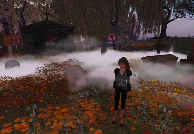 Chimera's old lot is now a Halloween-ish cemetary... - Chimera Cosmos