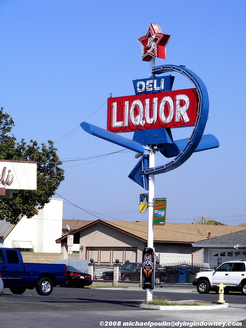 5 Star Deli Liquor sign ( City of Bellflower California )