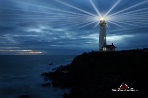 Pigeon Point Lighthouse, California by Darvin Atkeson