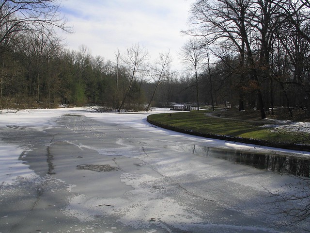Frozen Mallard Lake, Oak Openings, Swanton, Ohio