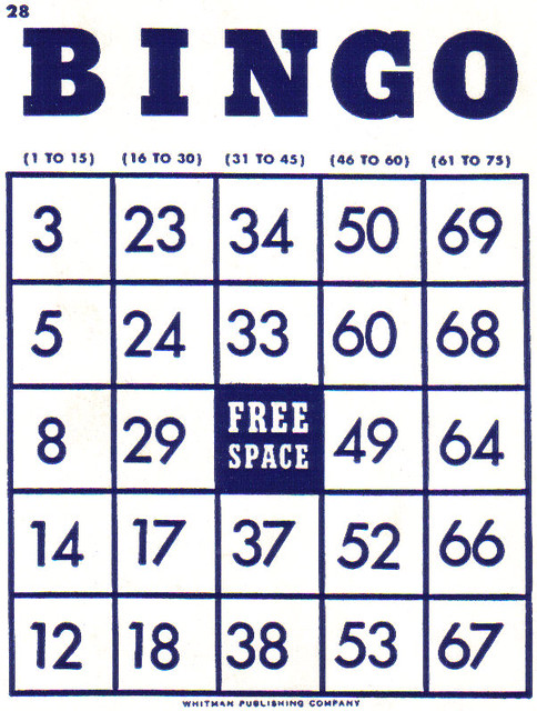 Bingo card | angellea (glitterbug) | Flickr