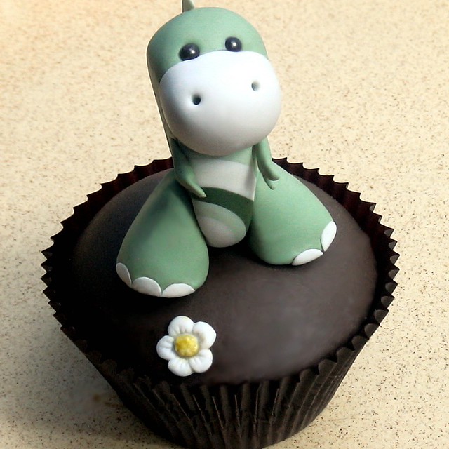 Dino Baby Cupcake