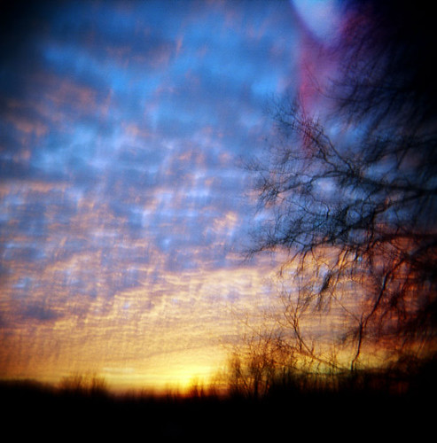 sunrise holga blurry toycamera expiredfilm