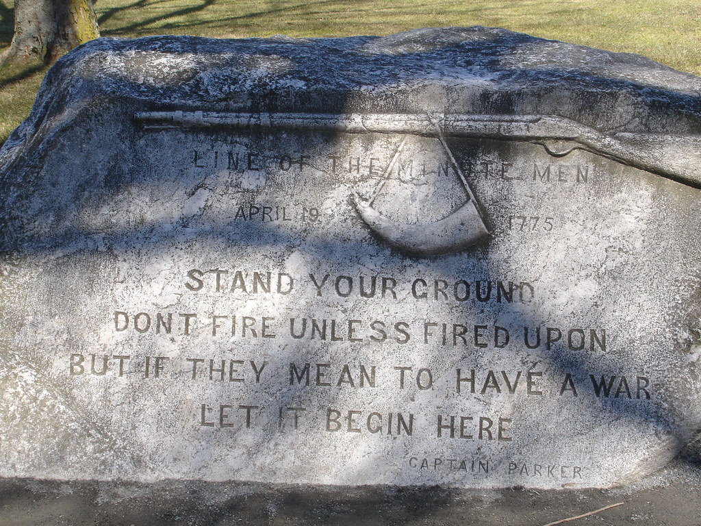 Battle of Lexington & Concord | This boulder on Lexington Gr… | Flickr