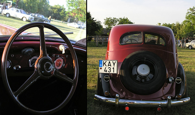 Oldtimer Fiat wheel and rear