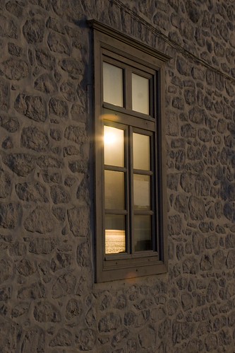 As if there really were bright options... it's only a matter of angle! 20080705_0554edcr by Dimitris Papazimouris, sunset bw house art window stone wall reflections bright july hydra symbolic metaphore canon30d cano