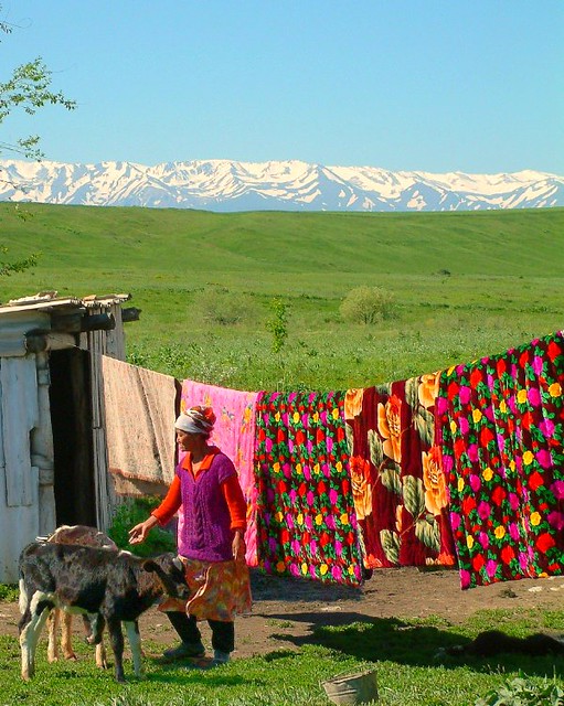 Village in the Mountains of Heaven, Kazakhstan