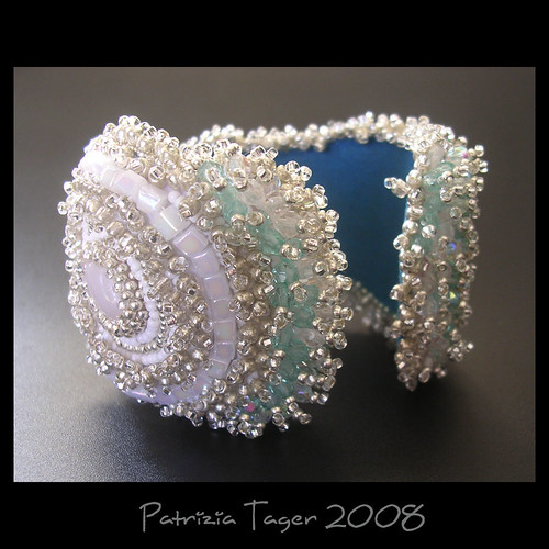Frozen Waters Cuff 03 | This gorgeous sparkly-chunky bead em… | Flickr