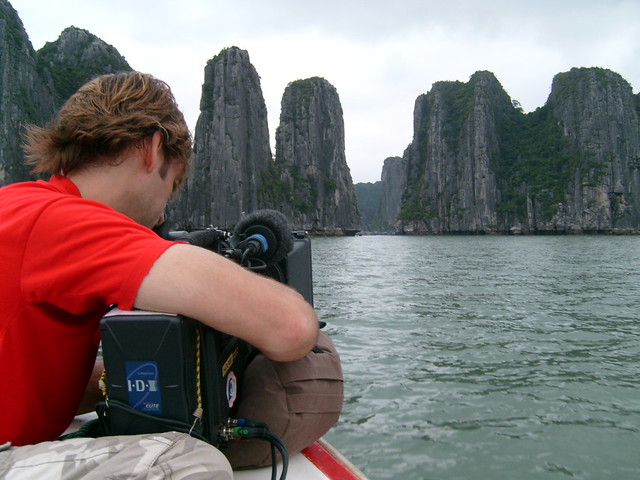 Filming in Vietnam