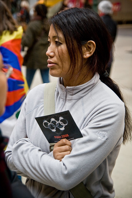 Tibetan Olympic Flame (11) - 06Apr08, Paris (France)