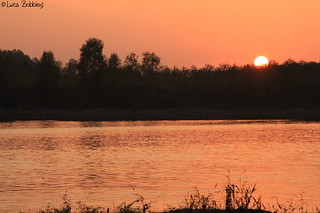Po river sunset
