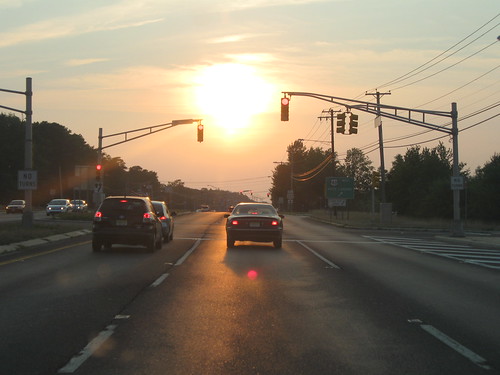 road sunset highway stoplight atlanticcounty 322 mayslanding hamiltonmall