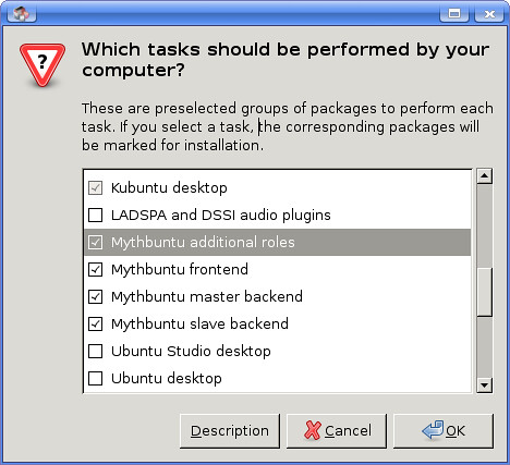 synaptic installing mythbuntu | by bb2back