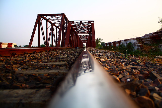 Rail bridge at Sihora near Jabalpur, India.