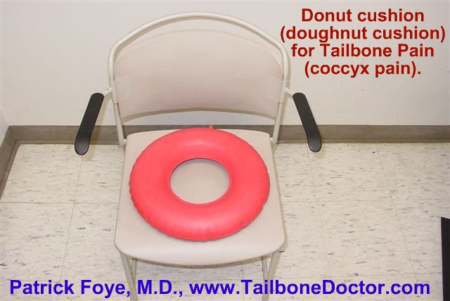 Tailbone Pain- Donut Cushion, Doughnut Cushion, Coccyx