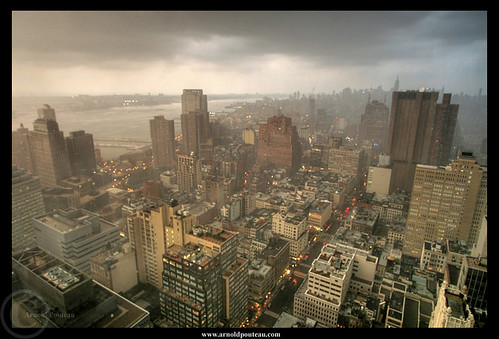 Gotham City and the Storm by Arnold Pouteau's