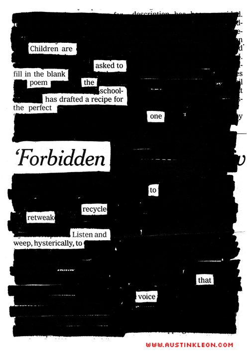 Newspaper Blackout Poems in the Classroom?