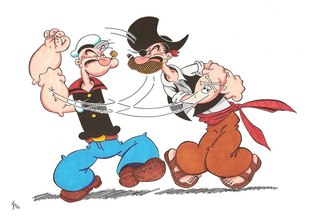 Popeye vs Patcheye II | Popeye taking on his evil cousin, Pa… | Flickr
