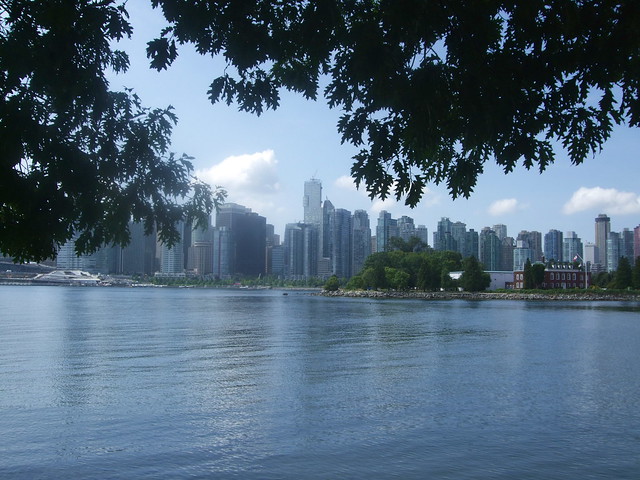 Vancouver skyline from  seawall