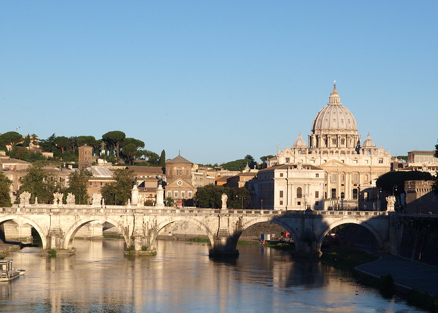 St. Peters and the Ponte Sant' Angelo, from Ponte Umberto I