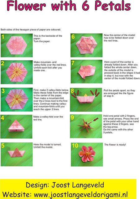 Origami Flower (diagrams)