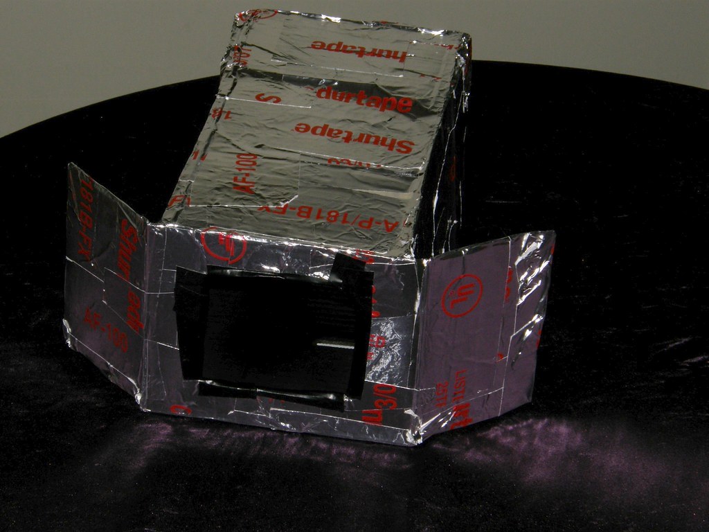 This is the box I made to fit in front of the camera lens to add a ...