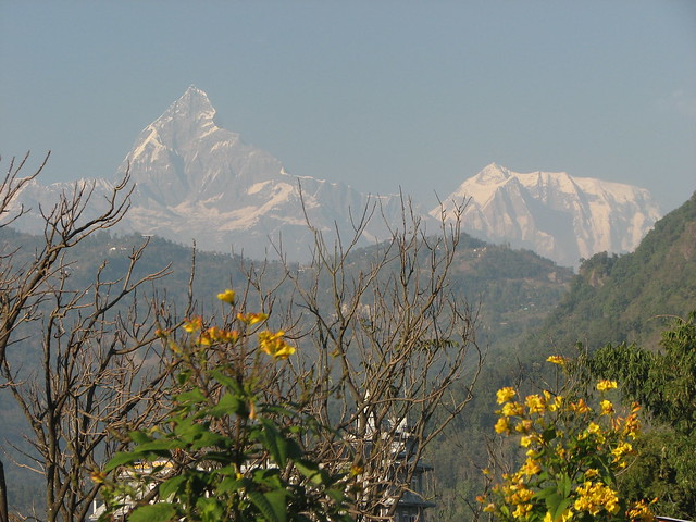 Macchapucchre Mountain from Pokhara, Nepal