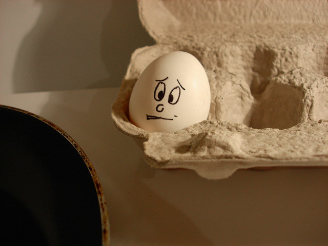 uhhh, the fate of a poor egg
