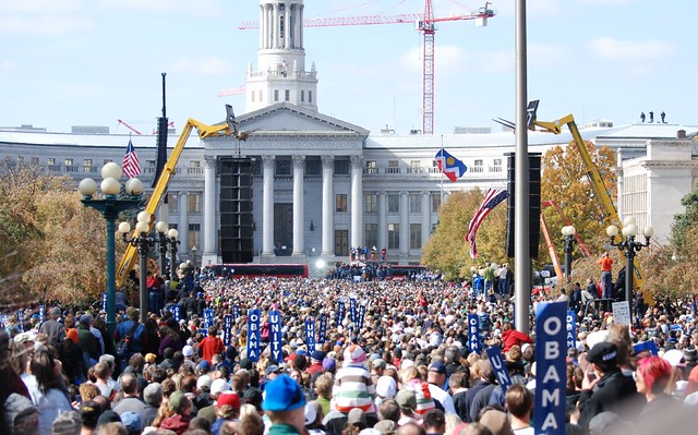 The Crowd at Barack Obama's Denver Rally
