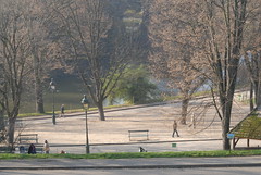 Parc Buttes Chaumont in Winter