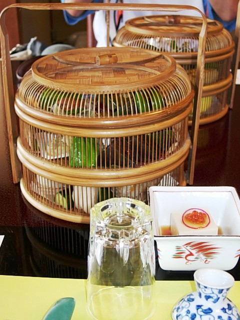 Japanese foods~Bamboo basket