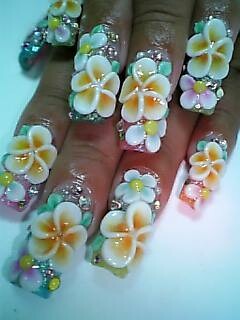 ★My sister's nails★ | Plumeria Nails~ | Pinky Anela | Flickr