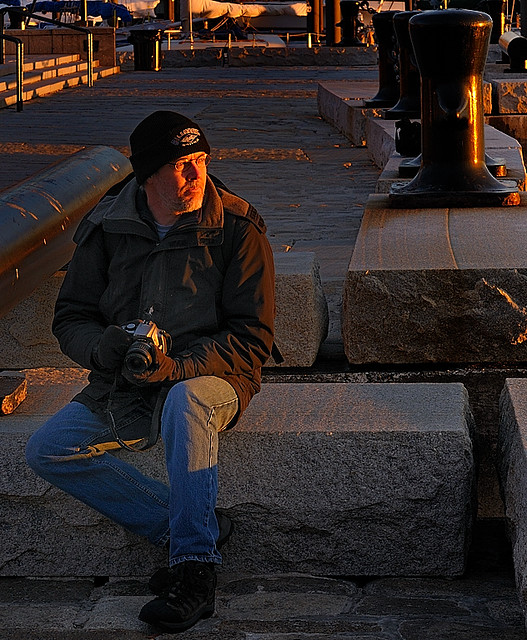 Tim on Long Wharf