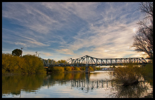 bridge sunset argentina rio river puente nikkor chubut poeta 18105 rawson d90